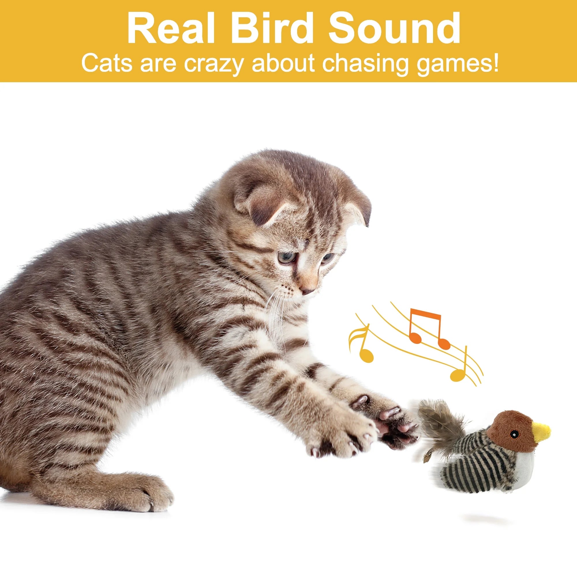Interactive Electronic Cat Toy with Feather Tail Z338