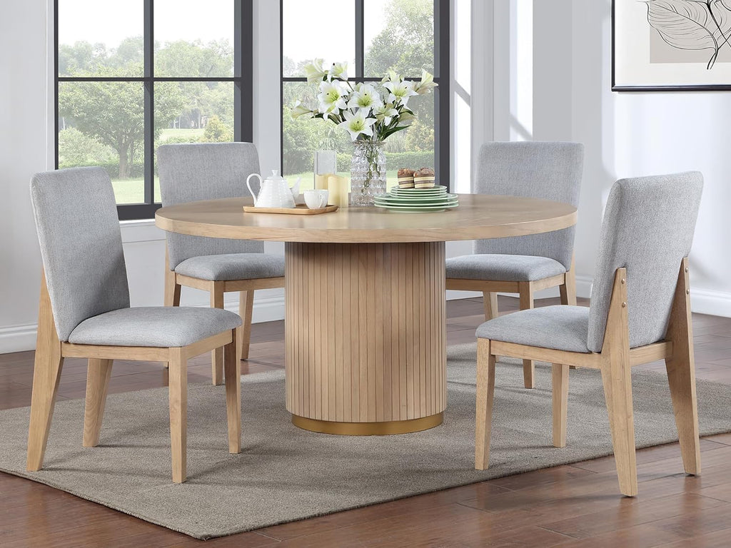 59'' Round Wood Dining Table M1979