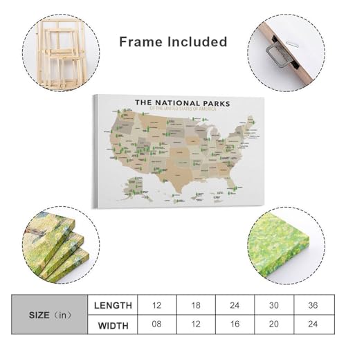 16x24inch Unframe-style Canvas Wall Art Posters O861