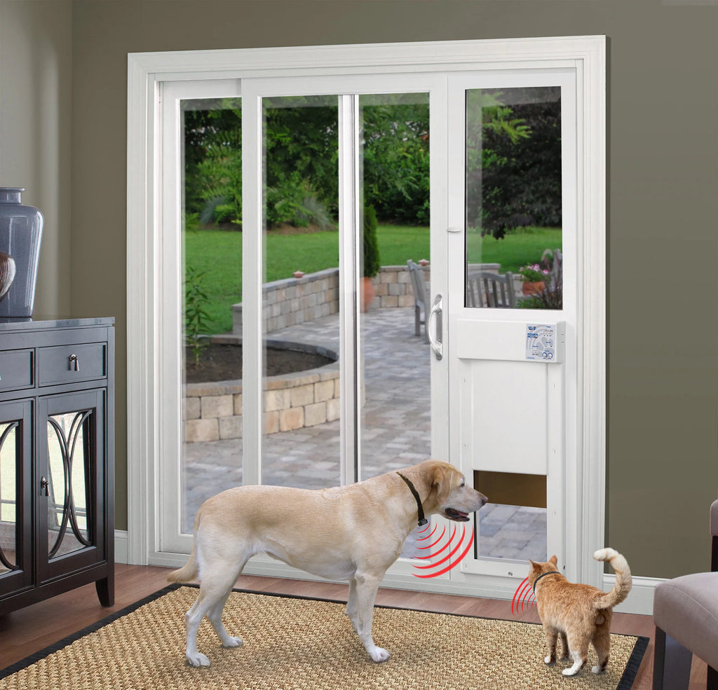 Pet Patio Panel for Sliding Glass Door, Double Pane, Low E, 81.25" x 14" X575