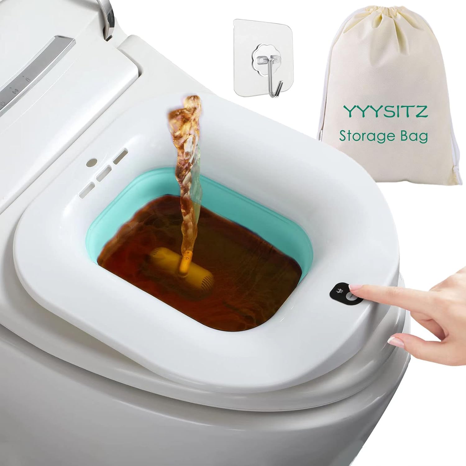 Foldable Sitz Bath for Toilet Seat A77762