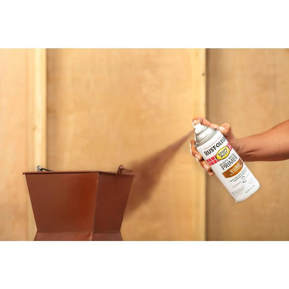12 oz Flat Rust Metal Primer Spray Paint 6 Pack P21034