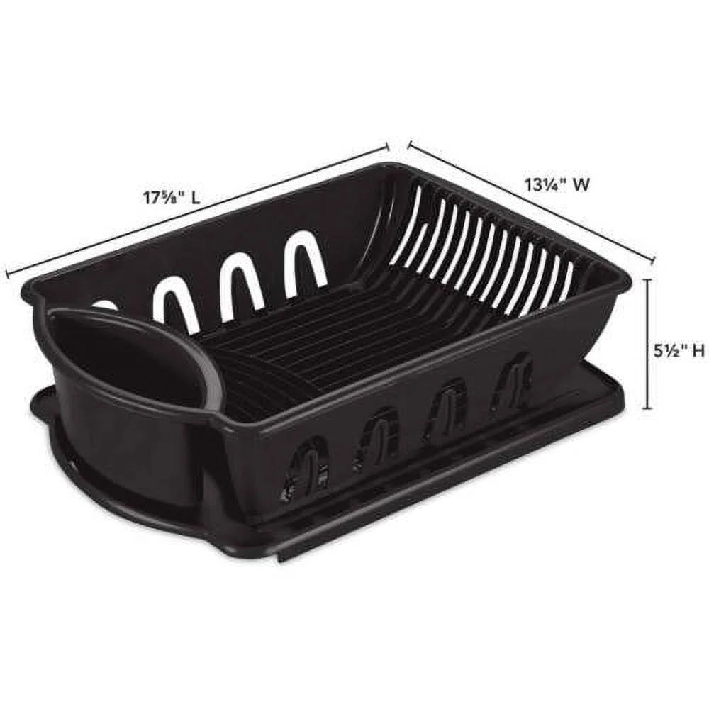 2 Piece Plastic Dish Drainer Dry Rack O584725