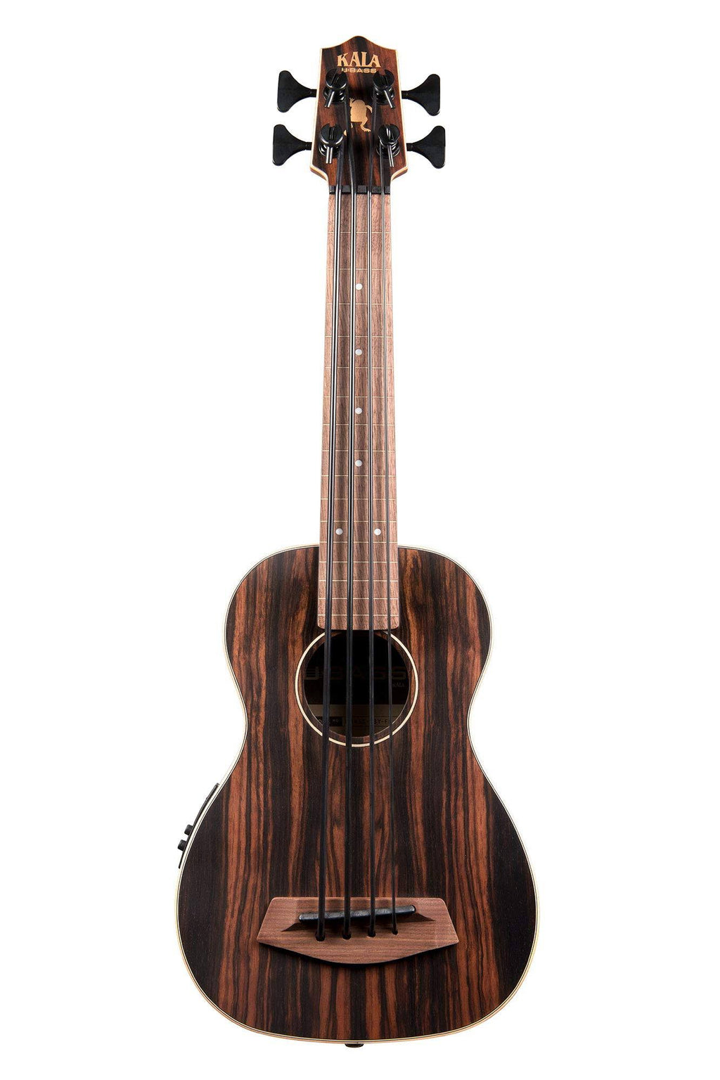 Striped Ebony Fretless Acoustic-Electric U-Bass D977