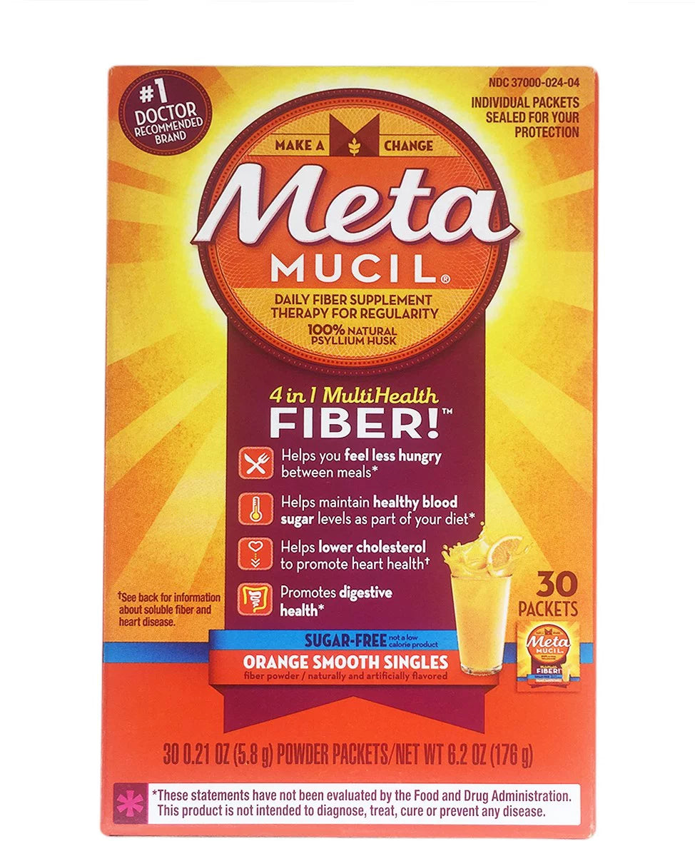 Smooth Texture Sugar-Free Orange Single Dose Packets, 30 ea (Pack of 3) A129