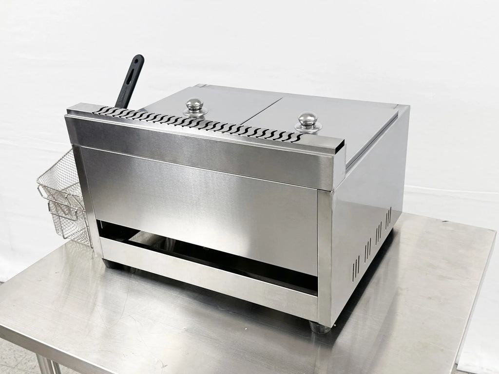 7 gallon Commercial Countertop Double Deep Fryer H5047