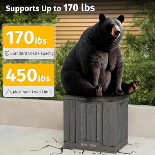 60 Gallon Grey Resin Outdoor Storage Box A272579