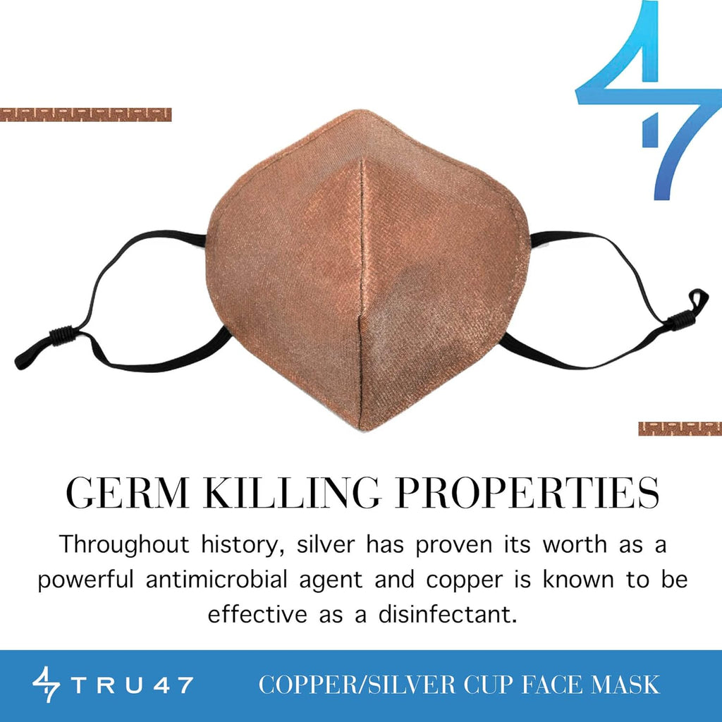 Copper and Silver Cup Face Mask T4021