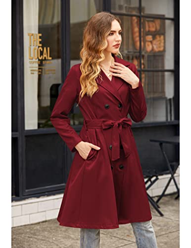 Double-Breasted Long Coat with Belt T37243
