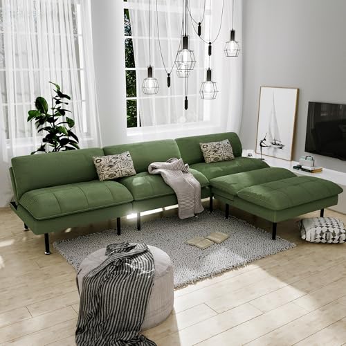 Green 4 in 1 Convertible Futon Sofa Bed U9427