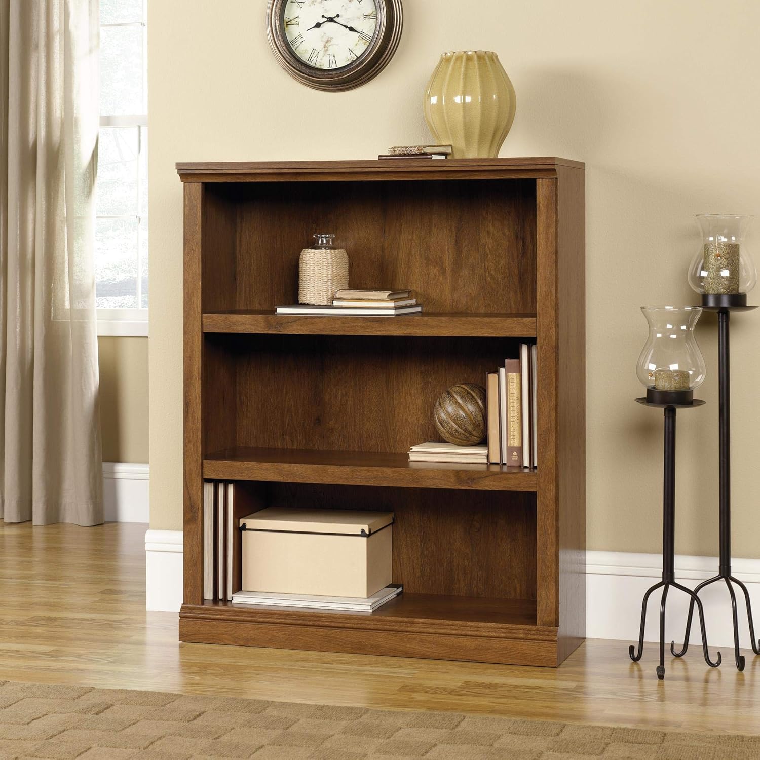 3 Shelf and 2 Shelf Bookcases (Oiled Oak Finish) F25951