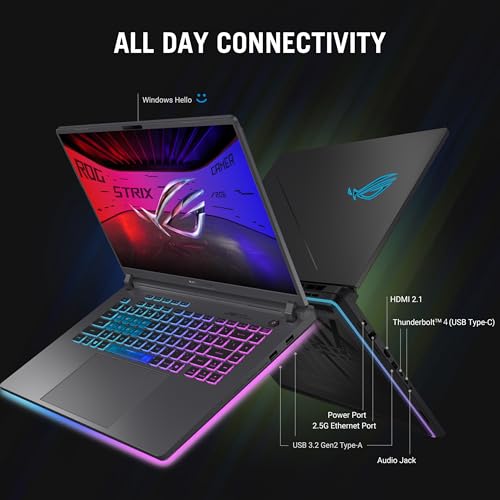 16” FHD+ 165Hz Display, RTX 5060, Intel Core i7, 16GB DDR5, 1TB SSD, Windows 11 Home Gaming Laptop H9157