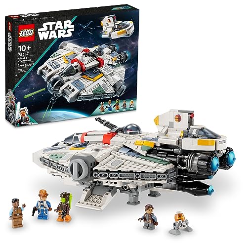 LEGO Star Wars Ghost & Phantom II Playset with 2 Buildable Starships and 5 Figures H654465