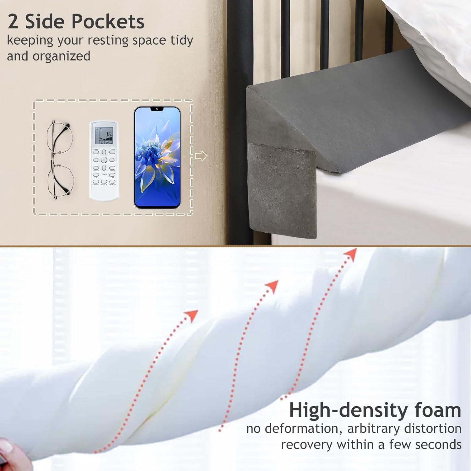 Queen Bed Wedge Pillow R2458