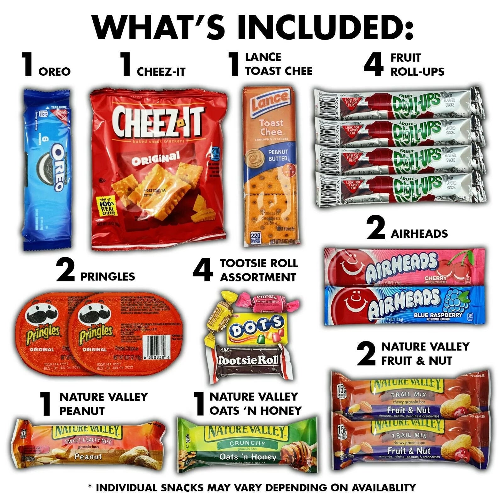 50 Snacks Variety Assortment of Chips, Cookies, Candy, Bars Q11106