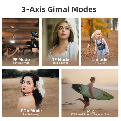 5K Handheld Camera with 3-Axis Gimbal Stabilizer G38790
