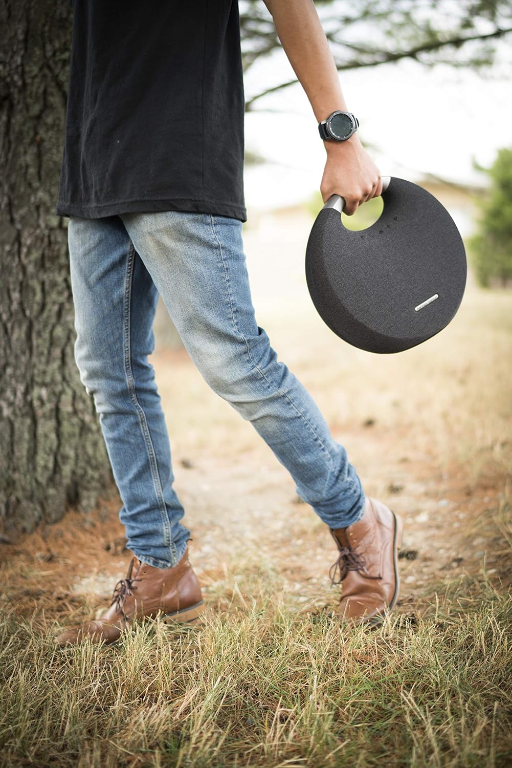 Gray Bluetooth Speaker with Handle O186913