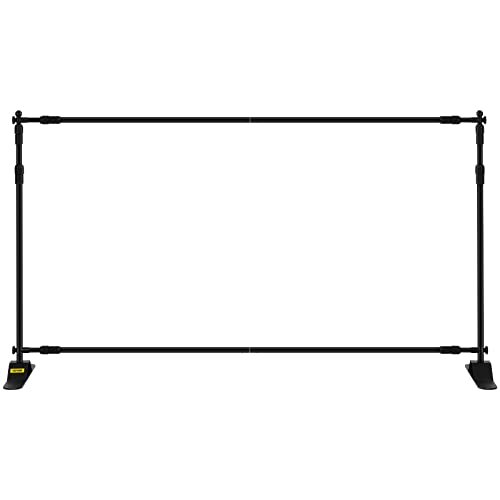 8 x 8 Ft Adjustable Height Backdrop Stand with Carrying Bag Y956167