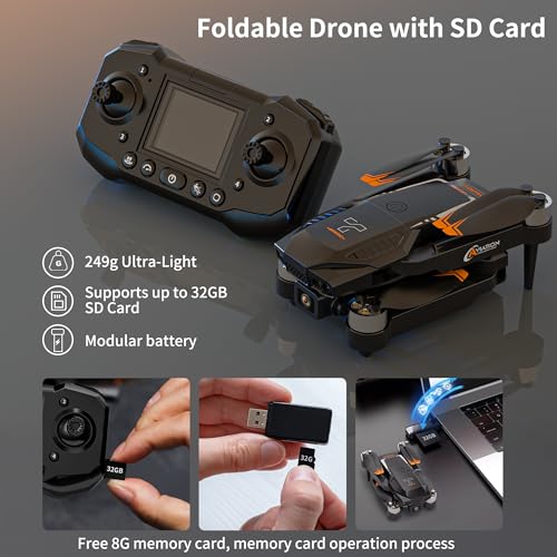 1080P HD Drone with Camera and LCD Screen Controller I508
