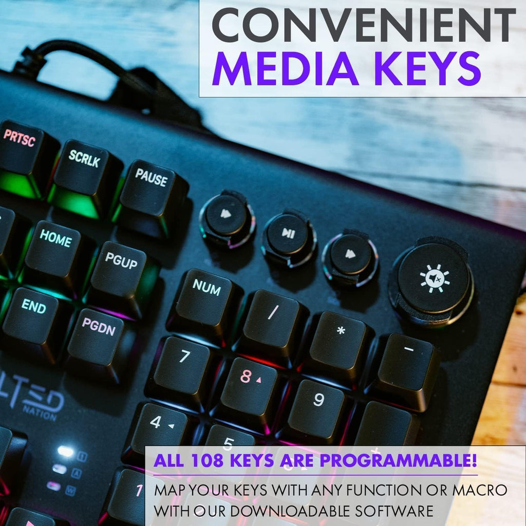 RGB Mechanical Keyboard with Red Switches U133