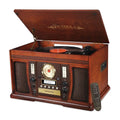 Mahogany Bluetooth Turntable with Built-in Stereo Speakers S860