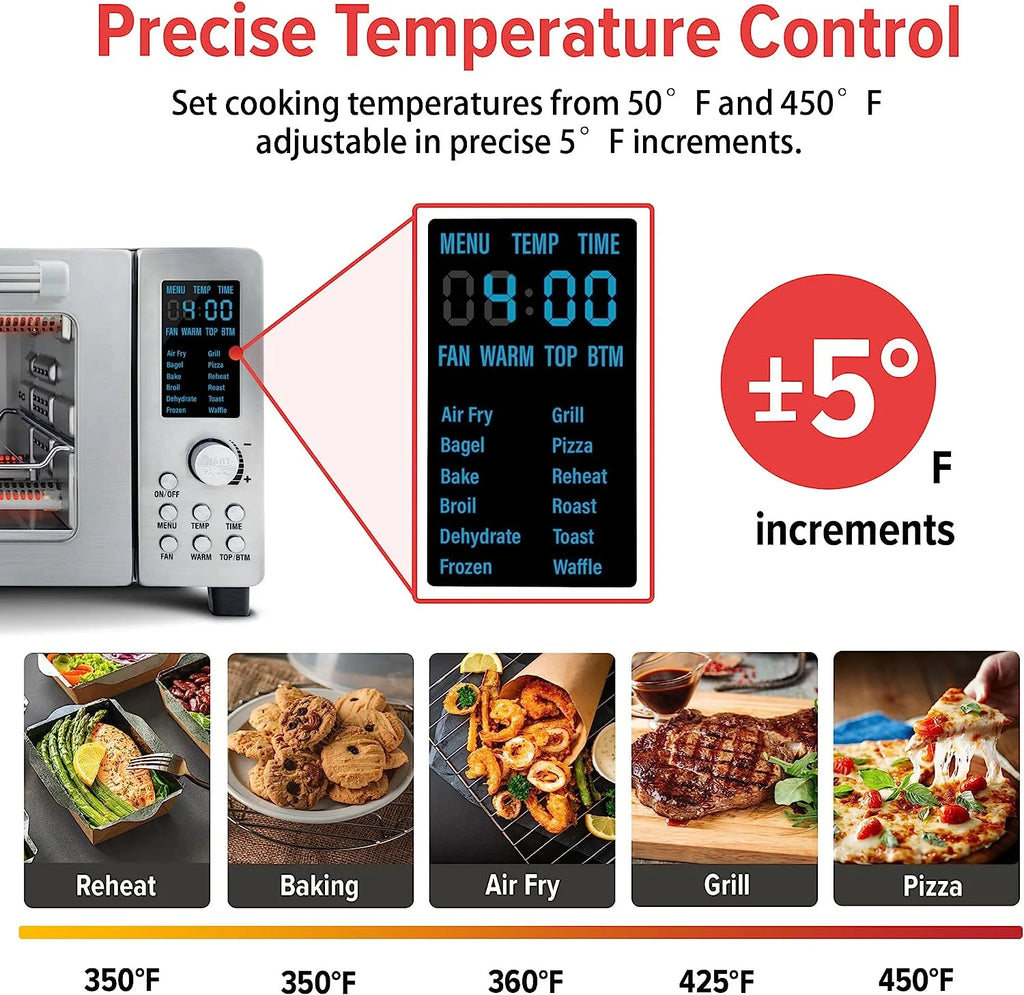 21-Qt Convection Toaster Oven Air Fryer Combo I74712