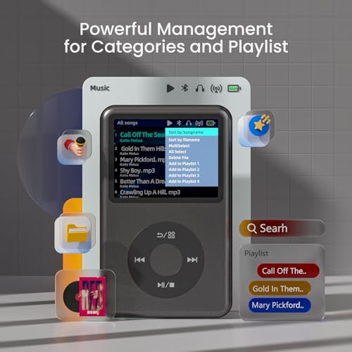 128G Bluetooth Digital Music Player Black A29679