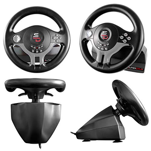 Racing steering wheel with pedals and gearshift paddles M751