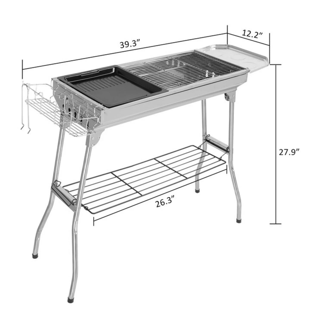Portable Charcoal Hibachi BBQ Grill Z973099