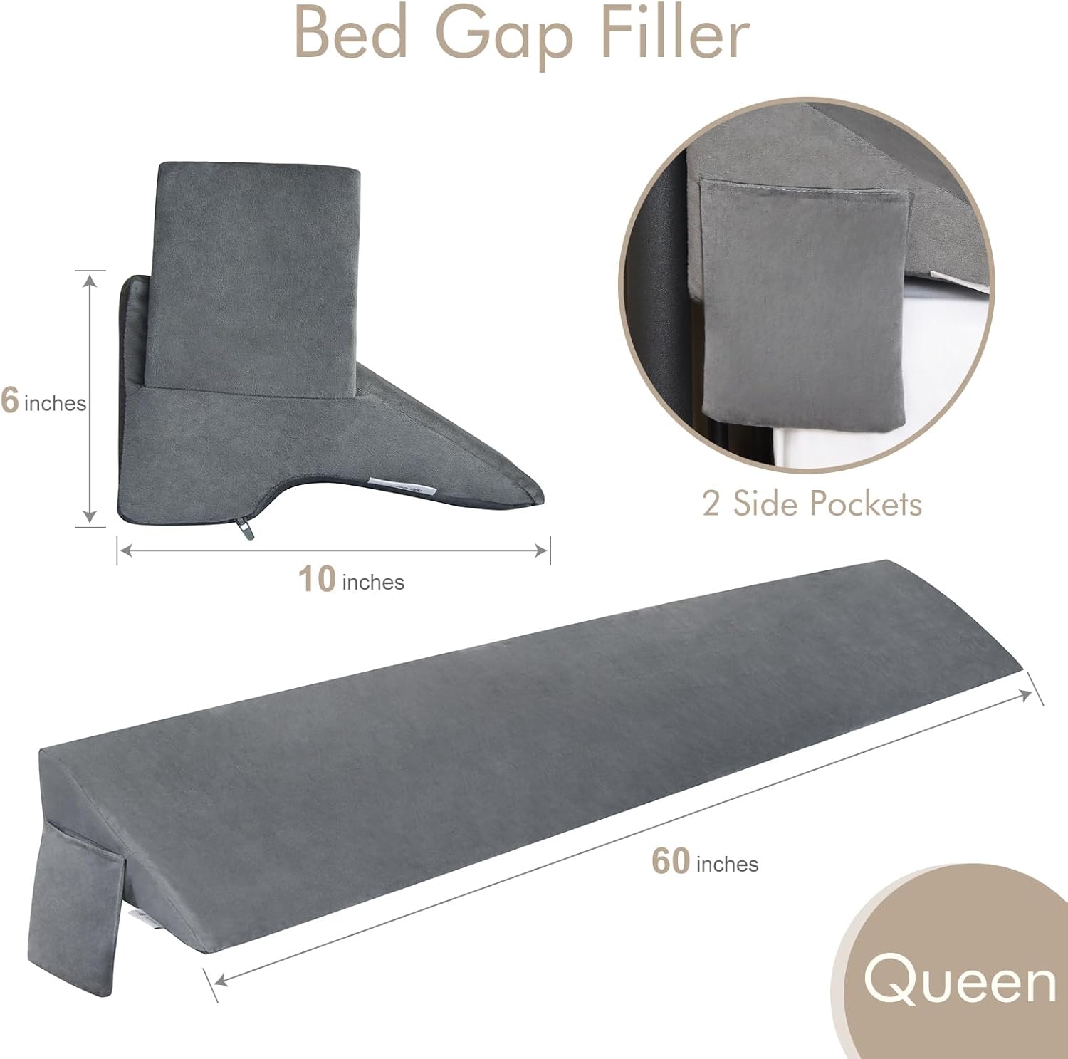 Queen Bed Wedge Pillow R2458