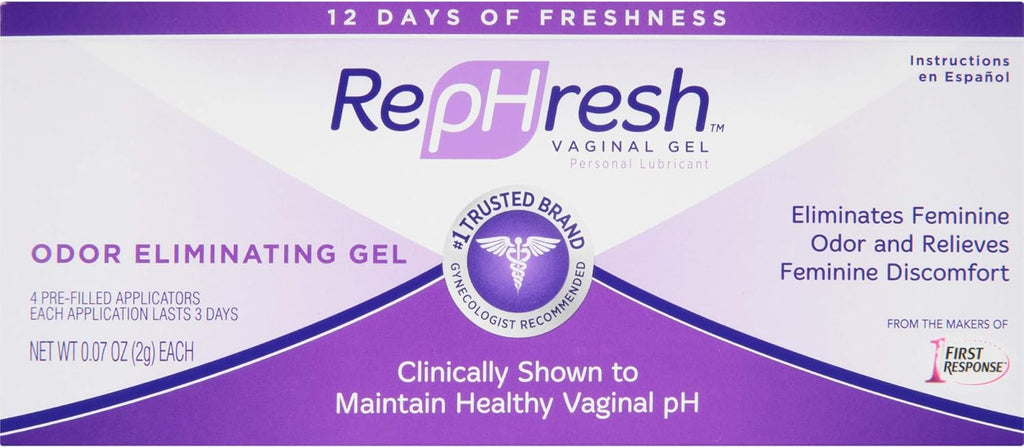 Odor Eliminating Vaginal Gel, 4ct (0.07oz) & Feminine Wash, 12 oz H911