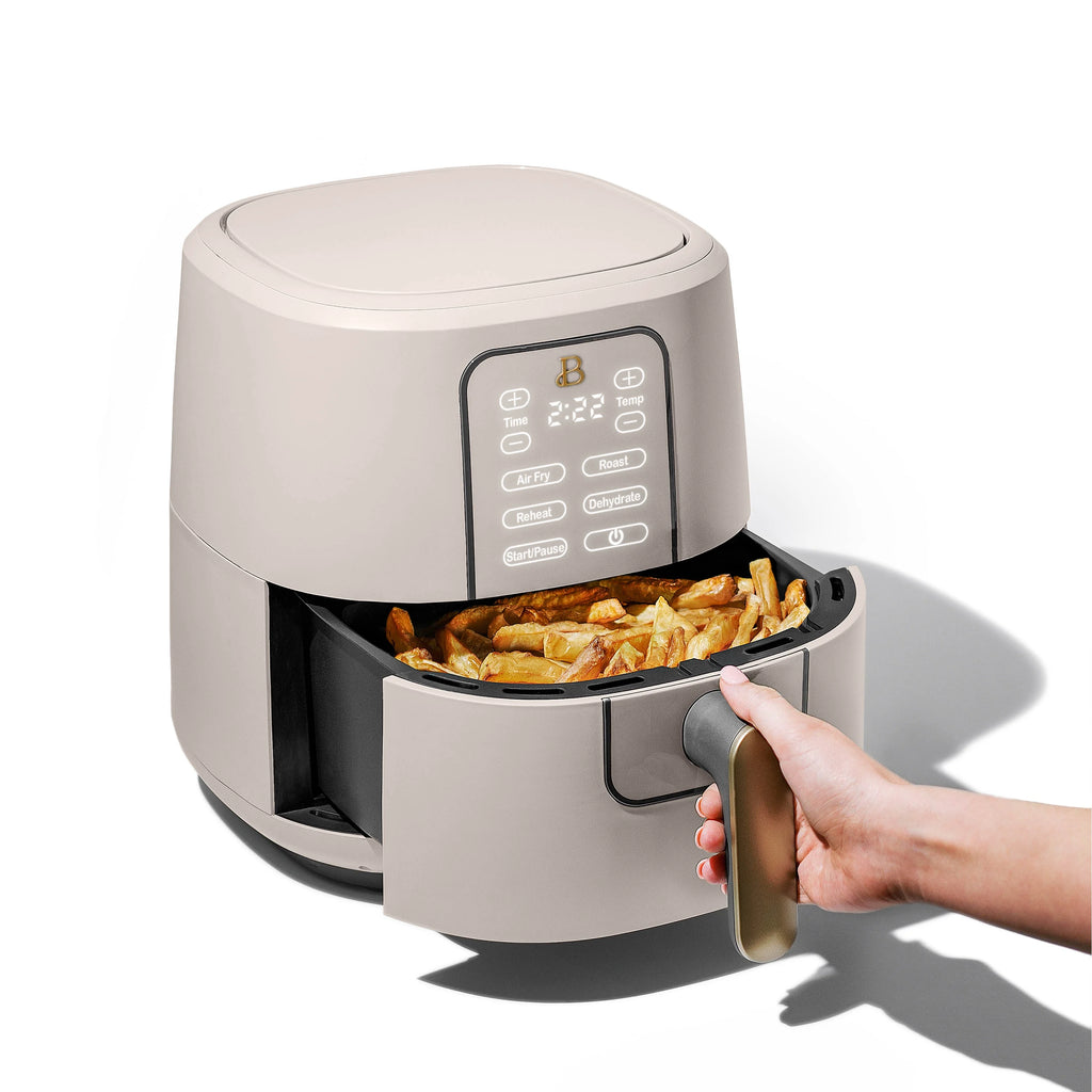 6 Qt Air Fryer with Touch-Activated Display, Porcini Taupe E82755