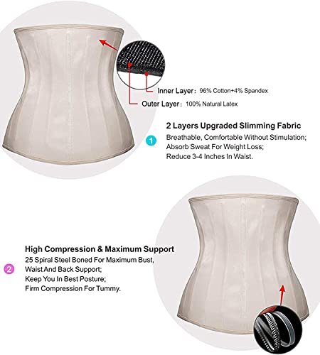 Latex Waist Cincher Corset B3282