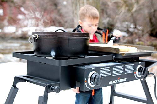 Stainless Steel 2 Burner Portable Gas Grill and Griddle Combo K9630