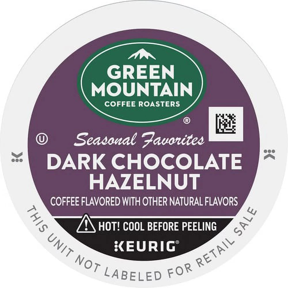 Dark Chocolate Hazelnut Coffee K-Cup Medium 24 Count Bundle of 5 Boxes P8478