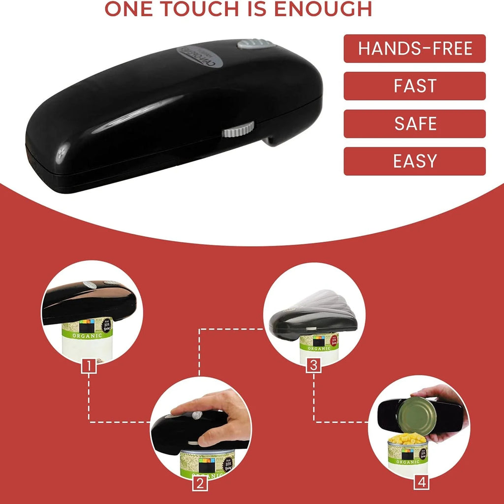 Black Battery Operated Electric Can Opener G7439