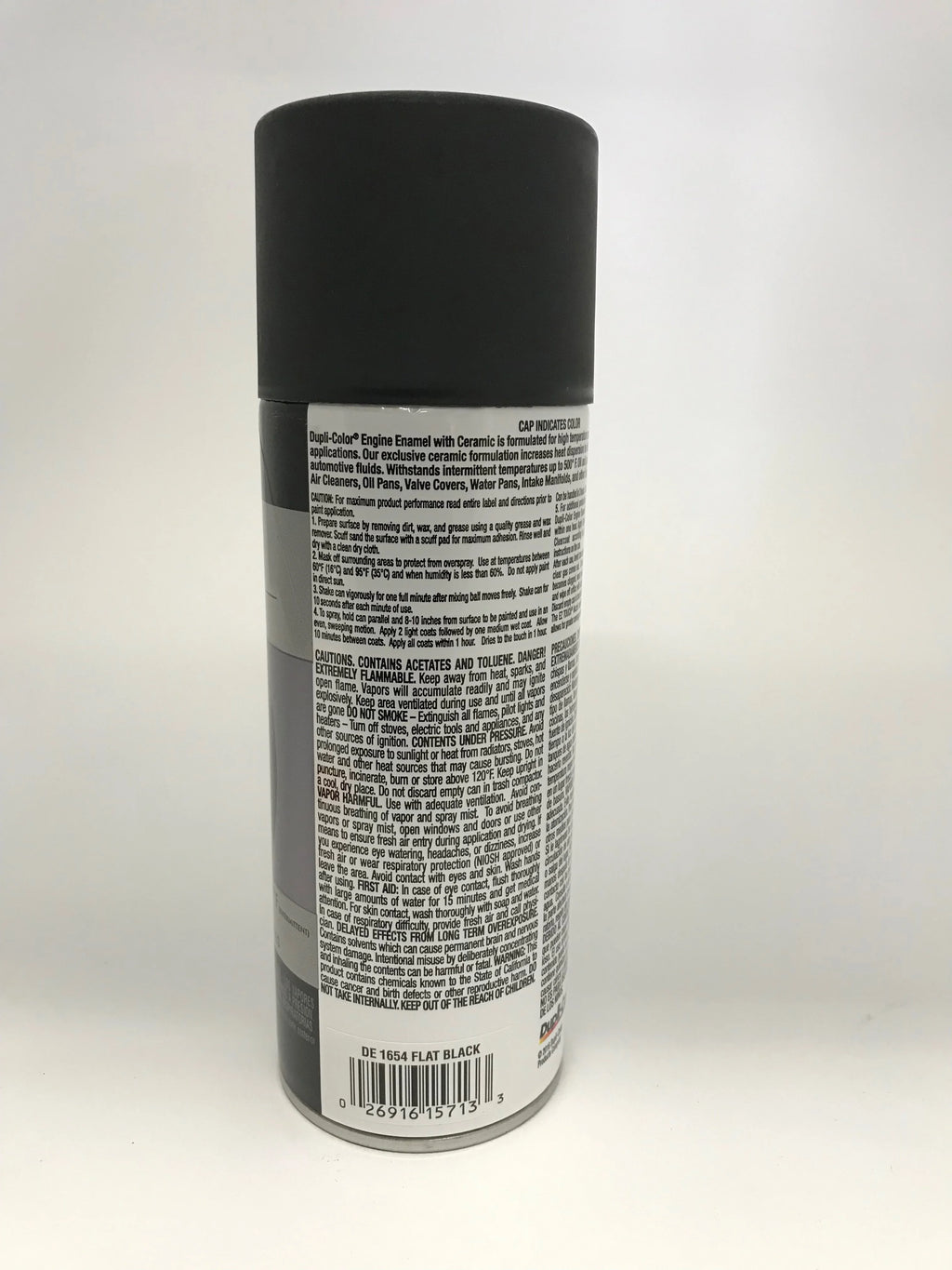 Flat Black 12 oz Aerosol Engine Enamel Paint with Ceramic Z776