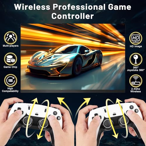 Wireless Retro Gaming Console with 20000+ Games and 4K HDMI Output W57504