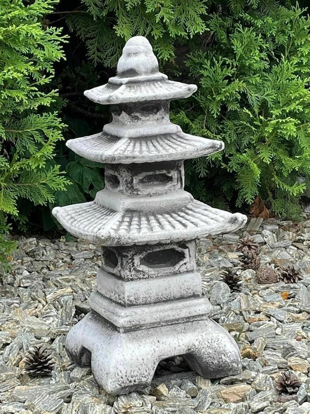 Concrete Pagoda Statue Garden Sculpture N8510
