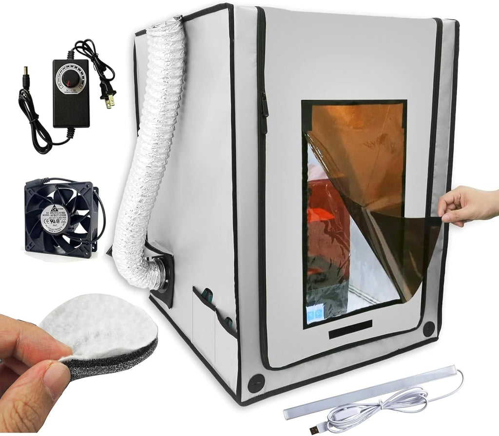 3D Printer Enclosure with 3-Layer Filter Ventilation Fan Tent Cover H865