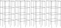 4 Pack 39 Inches Tall Square Plant Support Cage U707596
