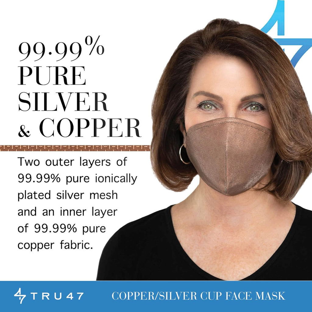 Copper and Silver Cup Face Mask T4021