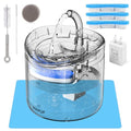 61OZ/1.8L Automatic Pet Drinking Fountain with 2 Filter Replacement and 1 Water Pump M902