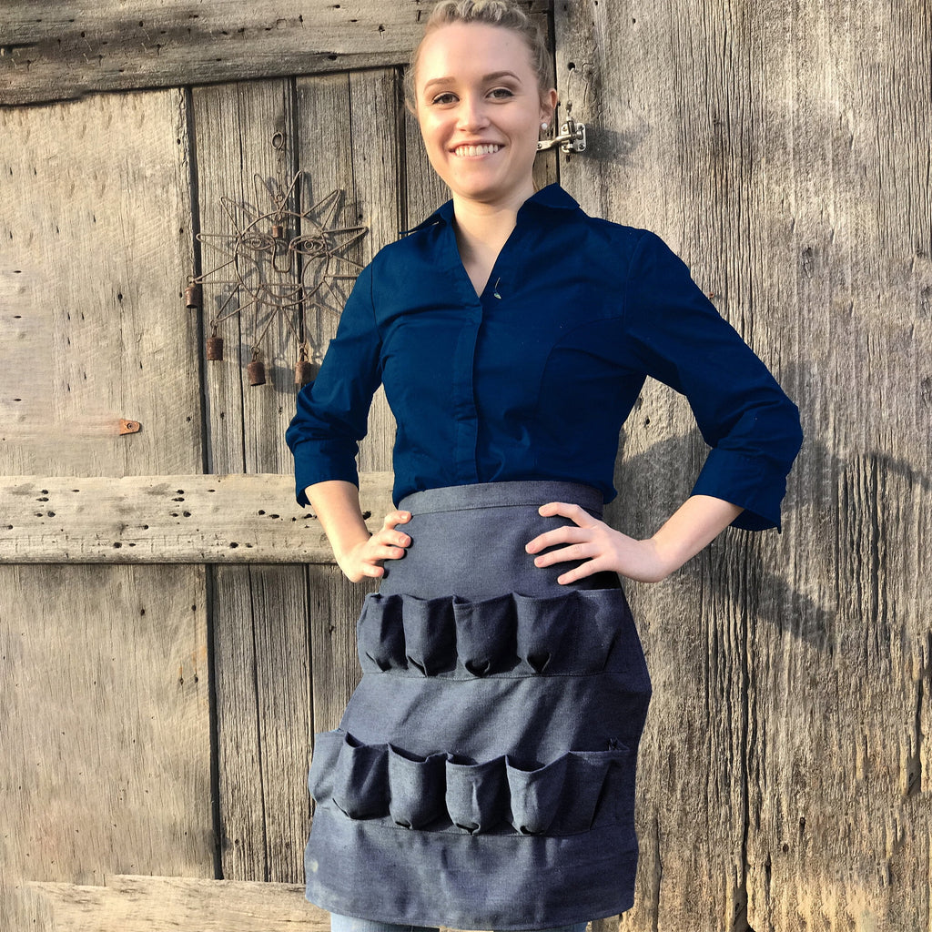 12 Pocket Denim Egg Gathering Apron L37821