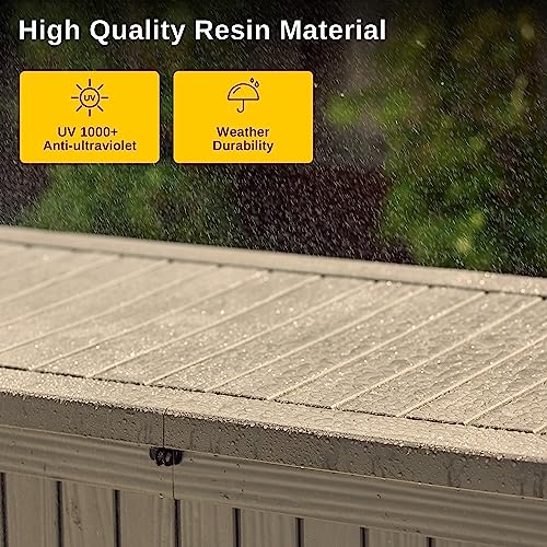 60 Gallon Grey Resin Outdoor Storage Box A272579