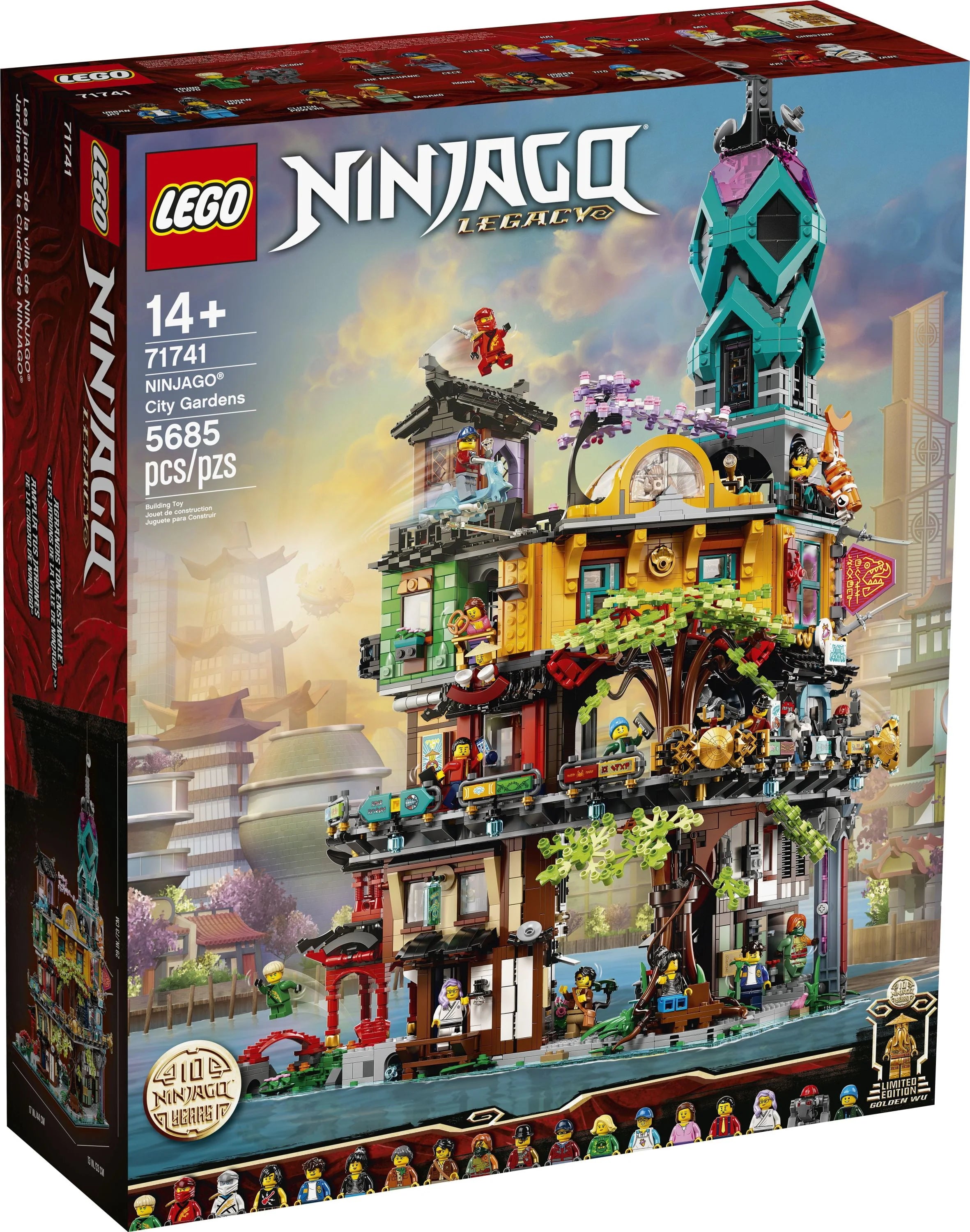 LEGO NINJAGO City Gardens Building Toy with 19 Minifigures (5,685 Pieces) I563