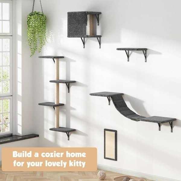 Wall Mounted Shelves Set Cat Tree D24078