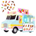 12” Ice Cream Food Truck with 16 Pieces I14713