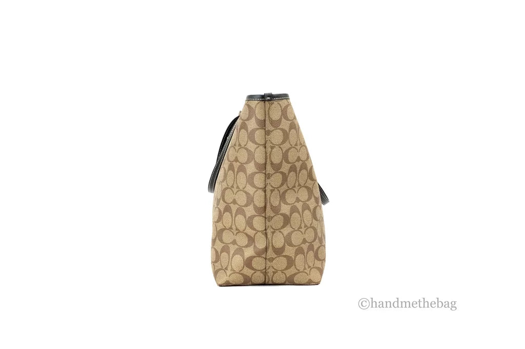 Varsity Khaki Amazon Green Multi Signature Canvas City Tote Bag R5827