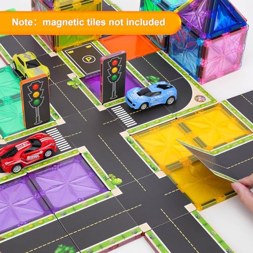 44pcs Magnetic Building Blocks Road Toppers Set R842